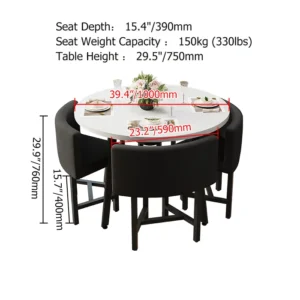 Elegant Wooden Dining Set