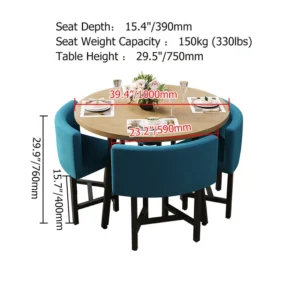 Elegant Wooden Dining Set