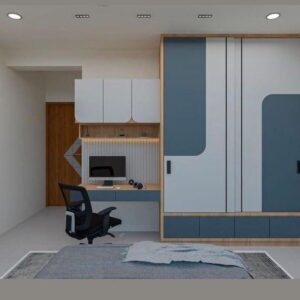 Elegant Luxury Wardrobe with Functional Storage Design