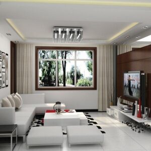 Premium Home Interior with Custom Furniture & Ambient Lighting