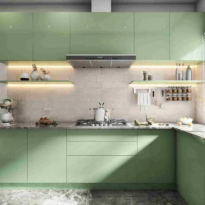 Modern Modular Kitchen Design with Soft-Close Cabinets