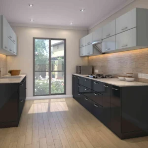 Premium Modular Kitchen with Under-Cabinet Lighting